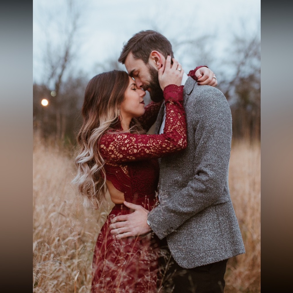 Lulus burgundy long dress